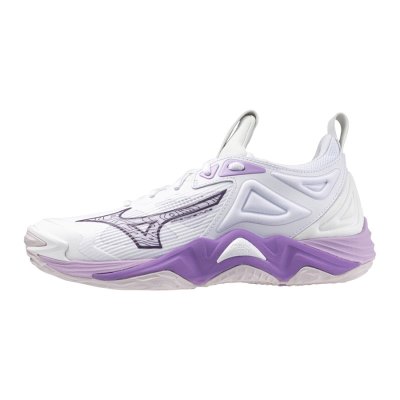 Zapatillas Para Voleibol Mizuno WAVE Momentum 3 Mujer Blancos / Morados - Chile M891BGMCSR